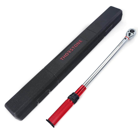 Thorstone 1/2" Drive Click Torque Wrench, 25-250 ft.-lb./33.9-338.9 Nm, 72-Tooth Gear