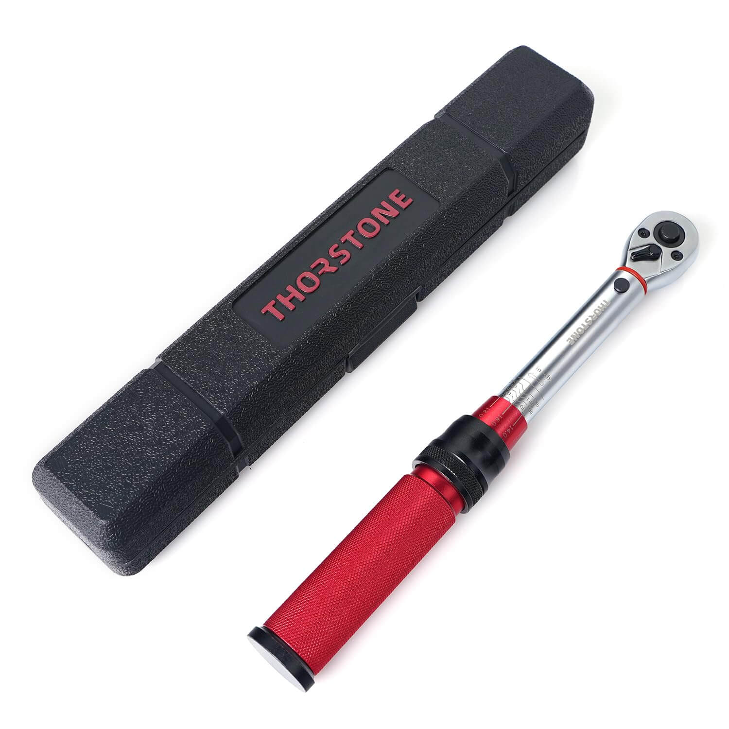 Thorstone 1/4" Drive Click Torque Wrench 20-200 in.-lb./ 2.26~22.6 Nm, 72-Tooth Gear